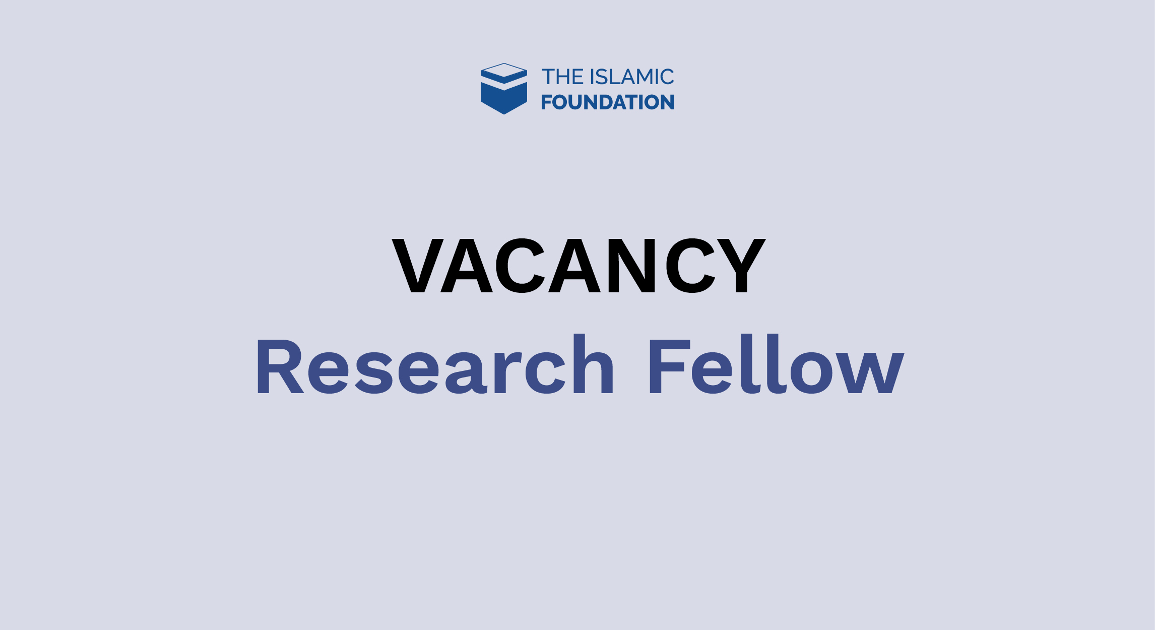Vacancy: Research Fellow